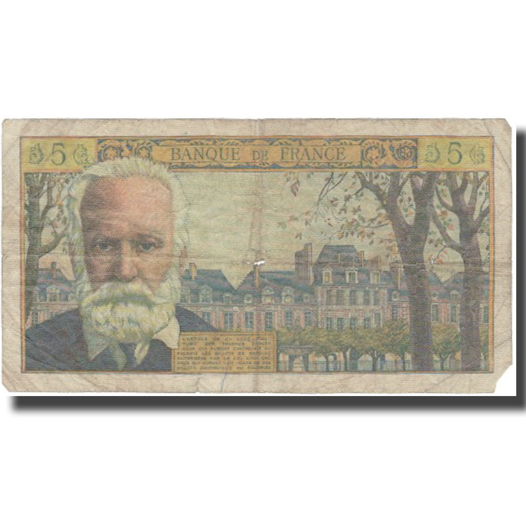 Frankreich, 5 Nouveaux Francs, Victor Hugo, 1962, 1962-07-05, SGE+