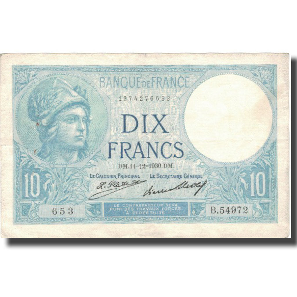 Francia, 10 Francs, Minerve, 1932, 1932-04-28, BB, Fayette:6.16, KM:73d