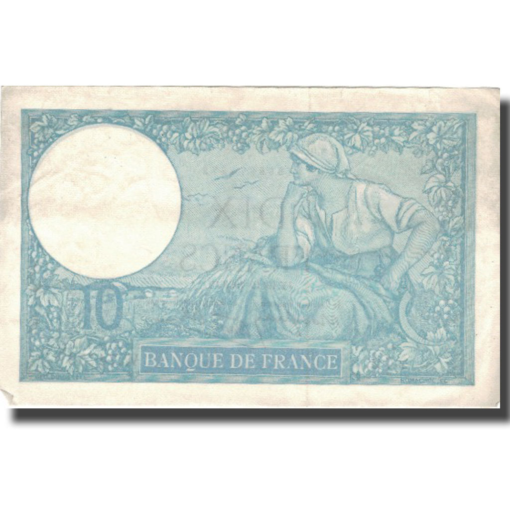 Frankrijk, 10 Francs, Minerve, 1939, 1939-10-19, TTB, Fayette:7.12, KM:84