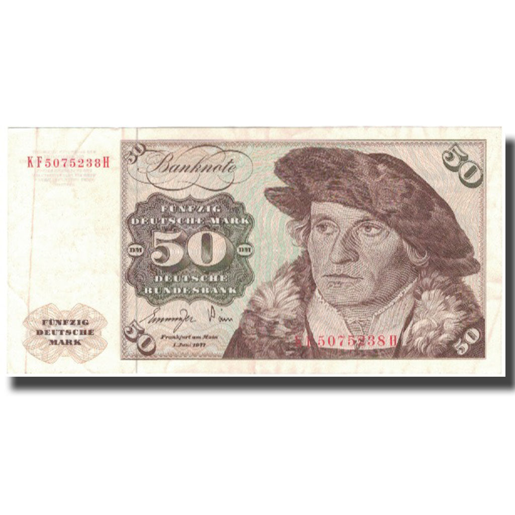 Banknote, GERMANY - FEDERAL REPUBLIC, 50 Deutsche Mark, 1977, 1977-06-01