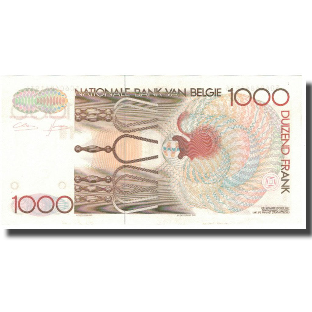Banknote, Belgium, 1000 Francs, Undated (1980-96), KM:144a, UNC(60-62)