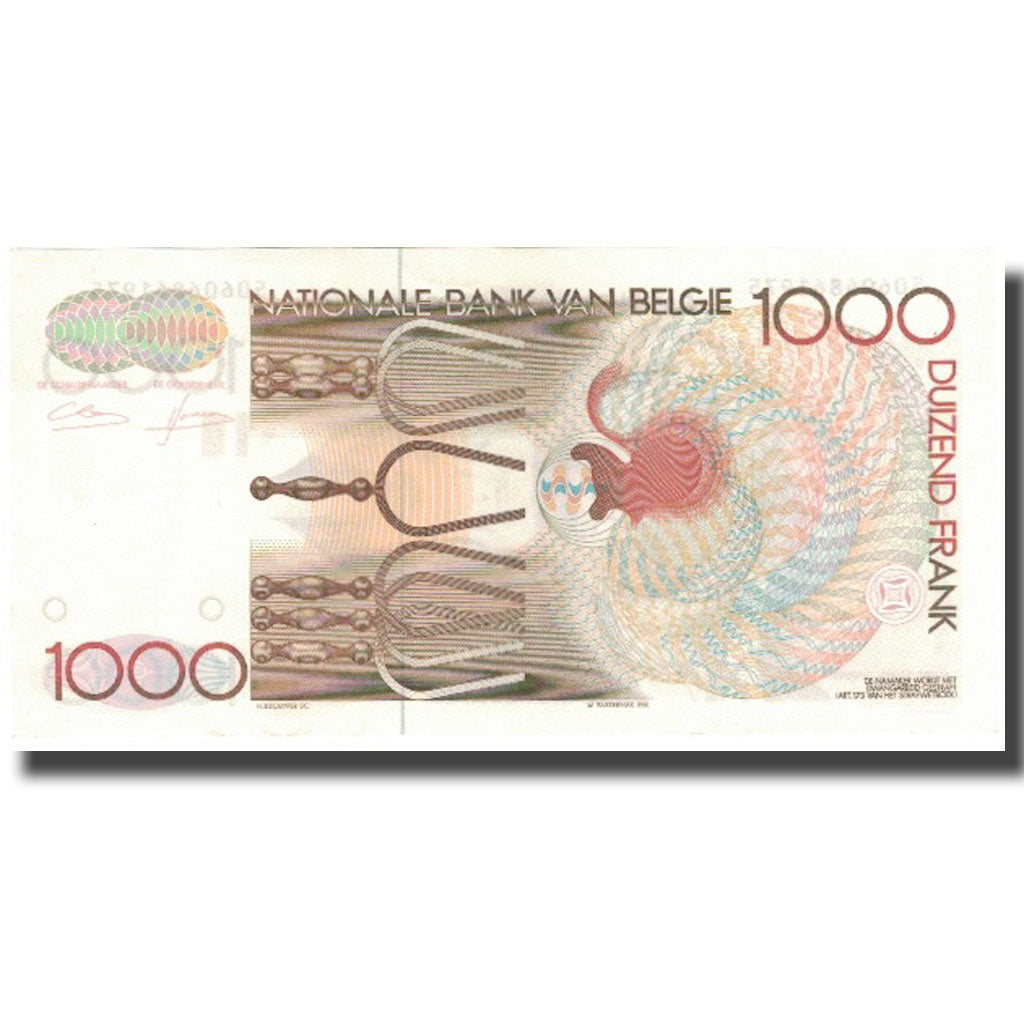 Banknote, Belgium, 1000 Francs, Undated (1980-96), KM:144a, UNC(60-62)