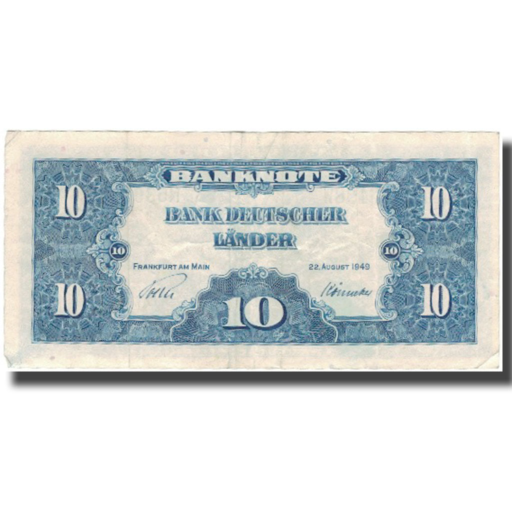 Banknote, GERMANY - FEDERAL REPUBLIC, 10 Deutsche Mark, 1949, 1949-08-22