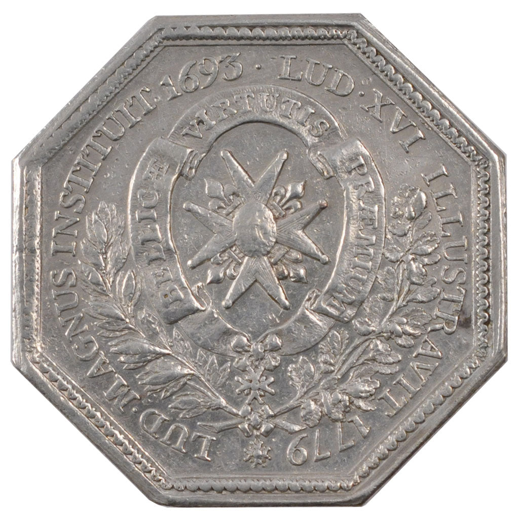 France, Royal, Token, 1779, AU(55-58), Silver, Feuardent #1646, 14.78