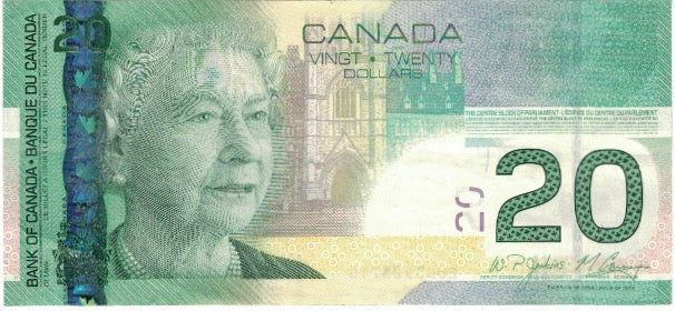 Banknote, Canada, 20 Dollars, 2004, 2004, KM:103e, AU(55-58)