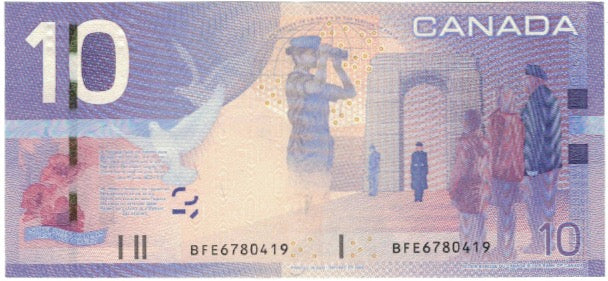 Geldschein, Kanada, 10 Dollars, 2005, 2005, KM:102Ad, UNZ