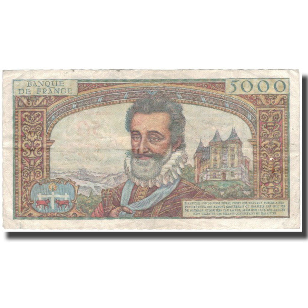 Francia, 50 Nouveaux Francs on 5000 Francs, Henri IV, 1959, 1959-03-05, BC+
