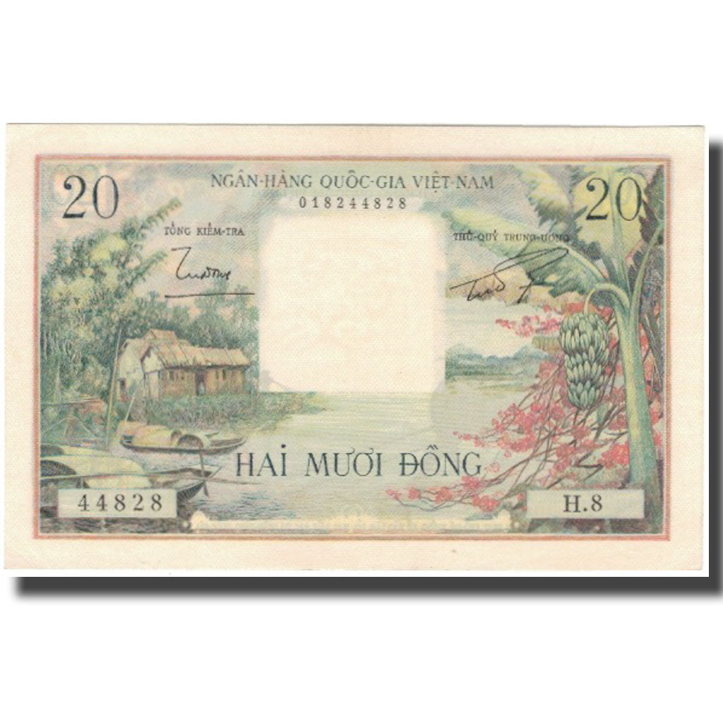 Banknote, South Viet Nam, 20 D<ox>ng, 1956, 1956, KM:4a, UNC(60-62)