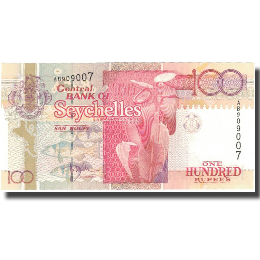 Billete, 100 Rupees, Undated (1998), Seychelles, KM:39, UNC