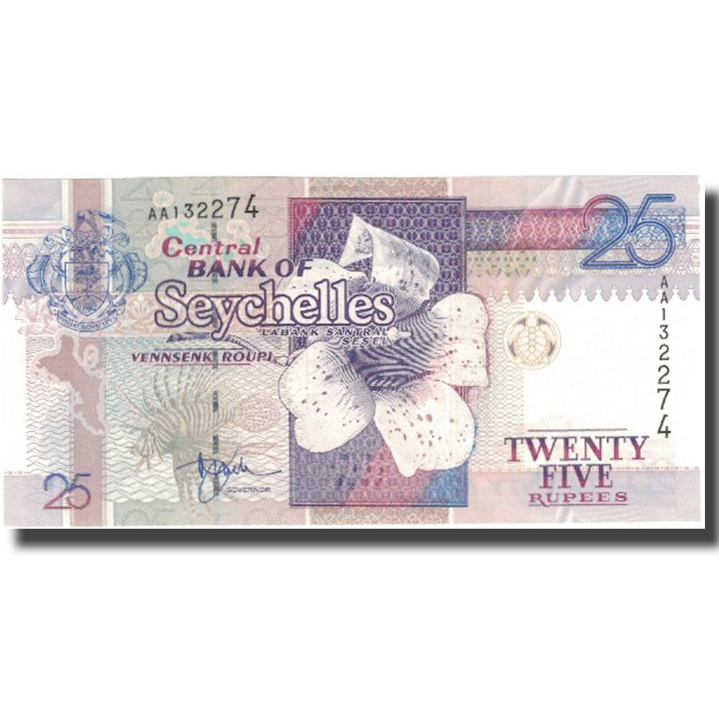 Billet, Seychelles, 25 Rupees, Undated (1998), KM:37, NEUF