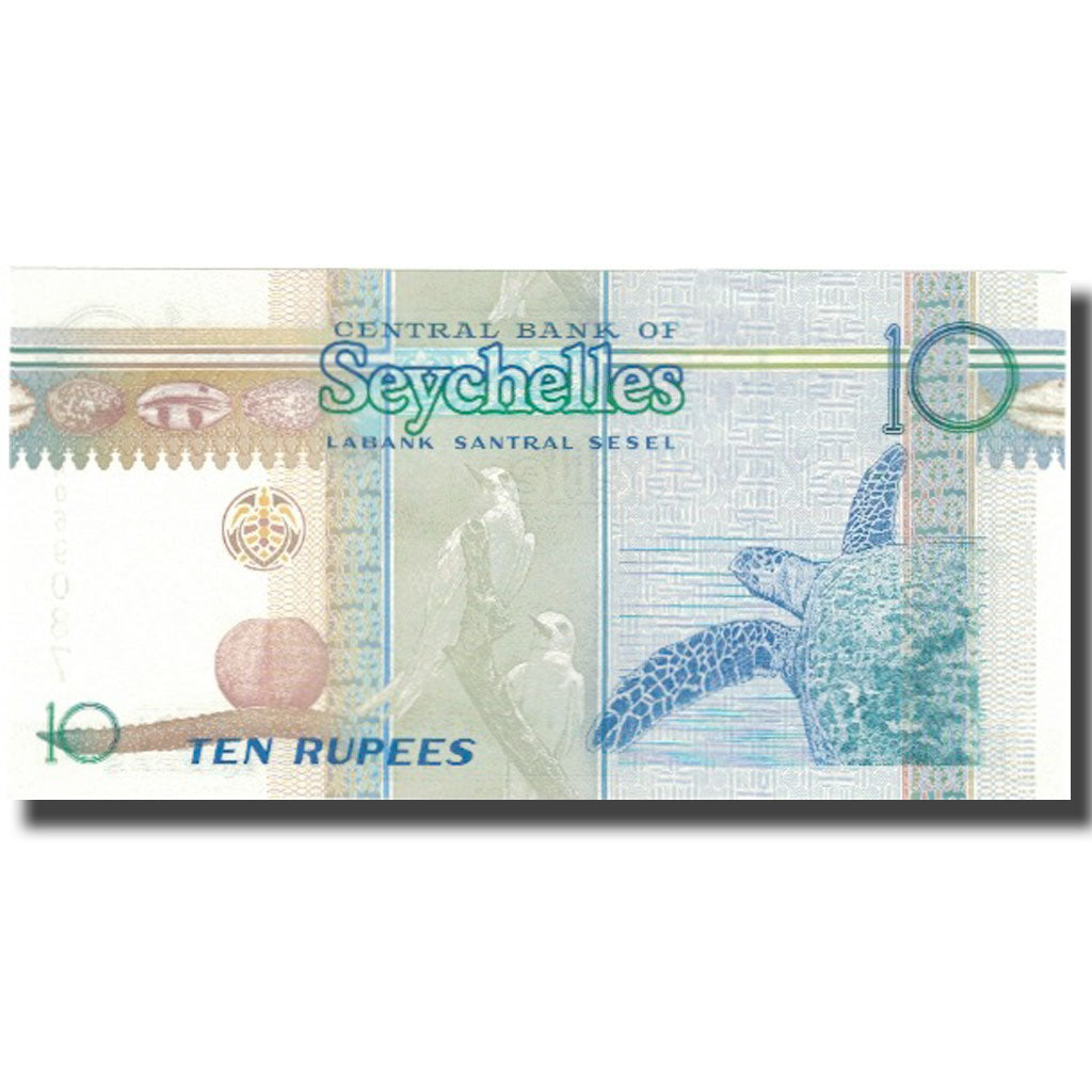Biljet, Seychellen, 10 Rupees, Undated (1998-2010), KM:36a, SPL+