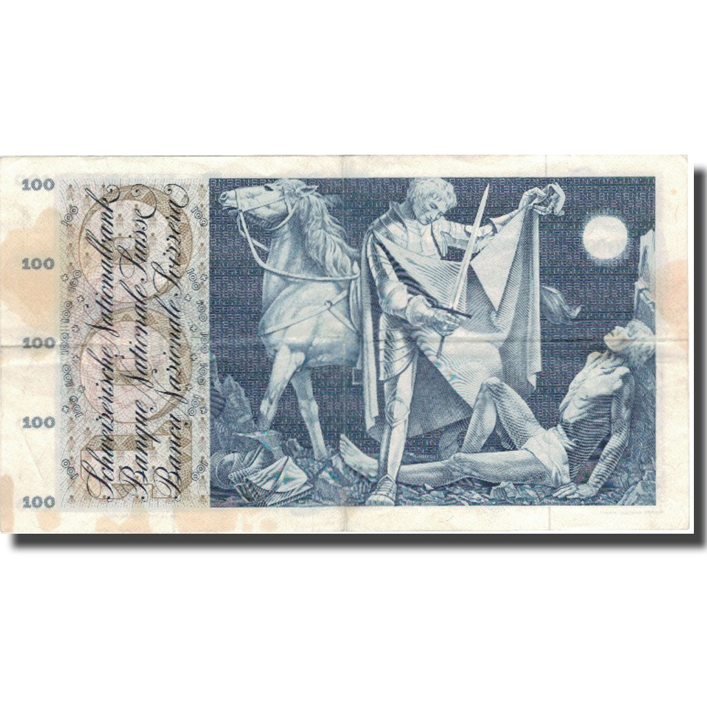 Banknote, Switzerland, 100 Franken, 1970, 1970-01-05, KM:49l, VF(20-25)