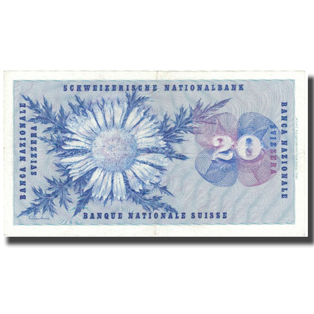 Banknote, Switzerland, 20 Franken, 1964, 1964-04-02, KM:46k, EF(40-45)