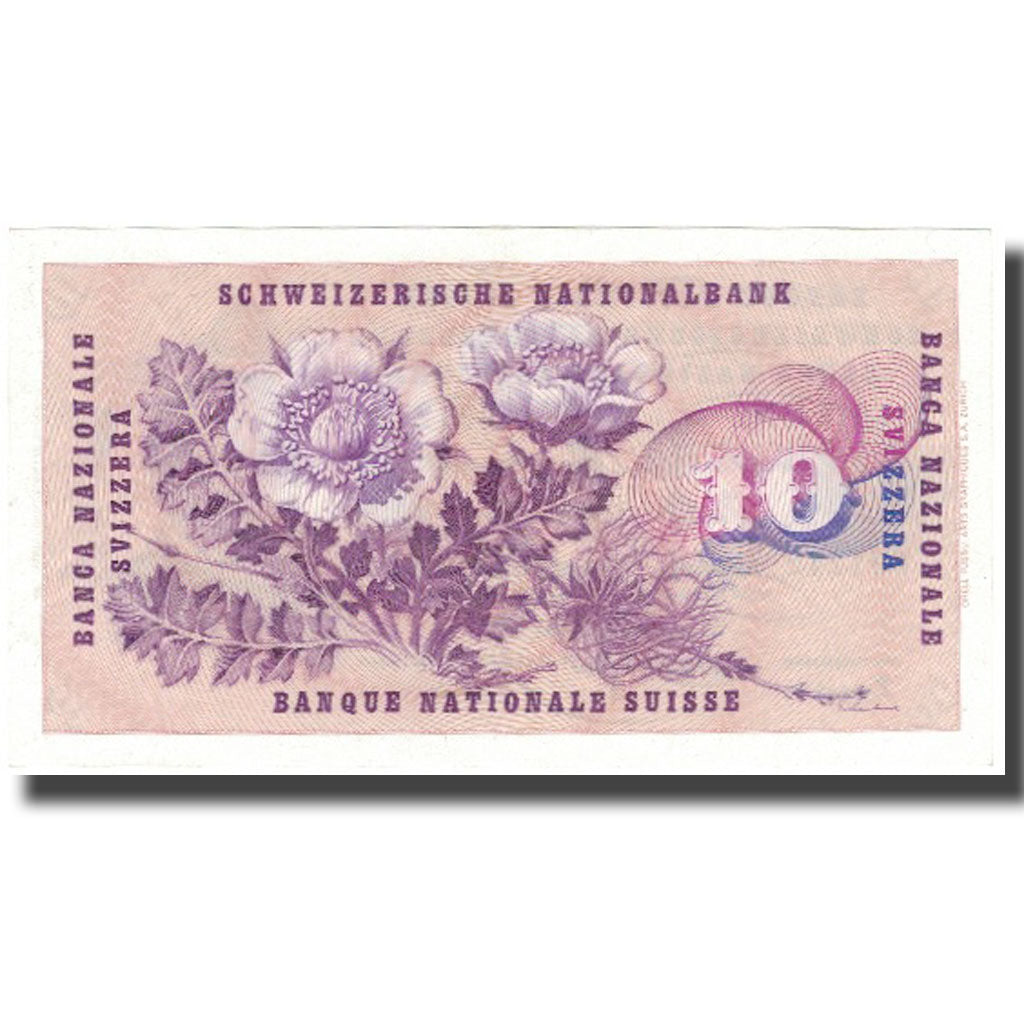 Banknote, Switzerland, 10 Franken, 1965, 1965-12-23, KM:45k, UNC(64)