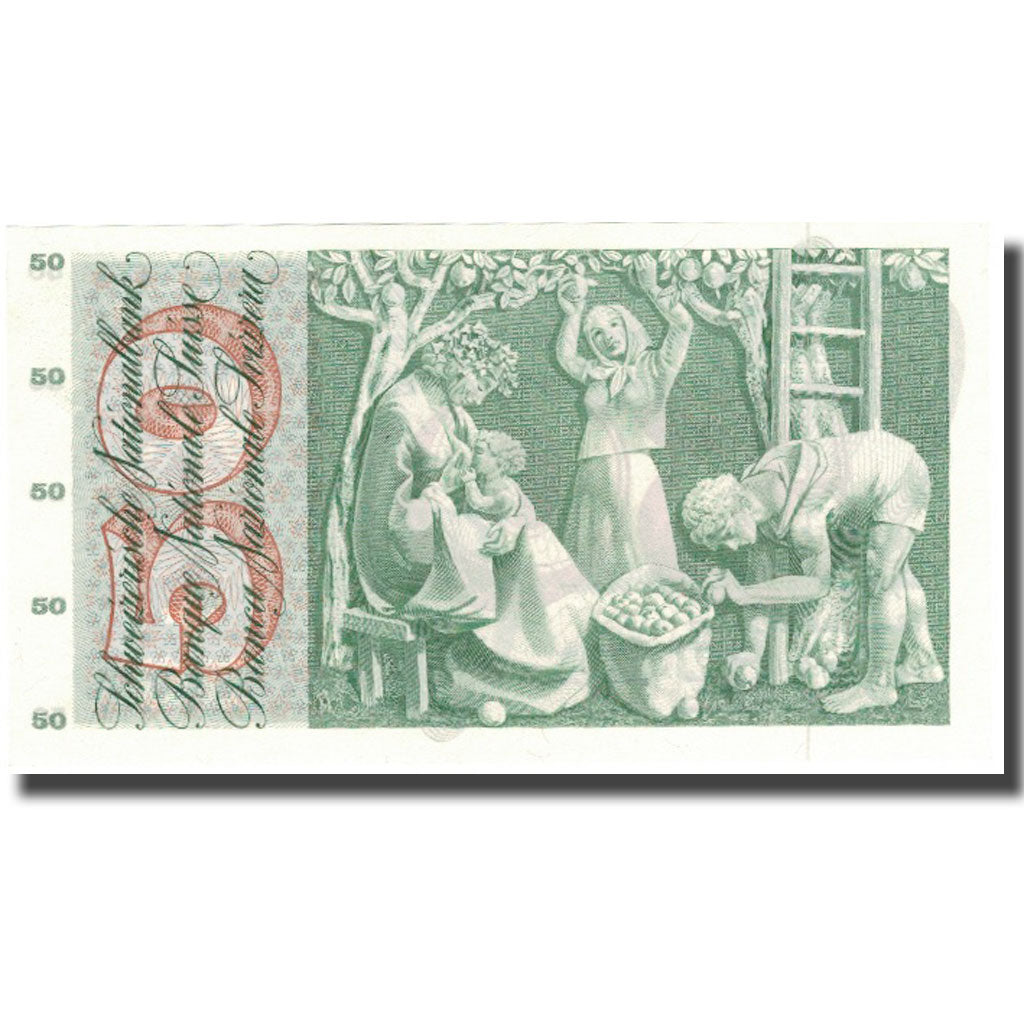 Banknote, Switzerland, 50 Franken, 1972, 1972-01-24, KM:48l, UNC(63)