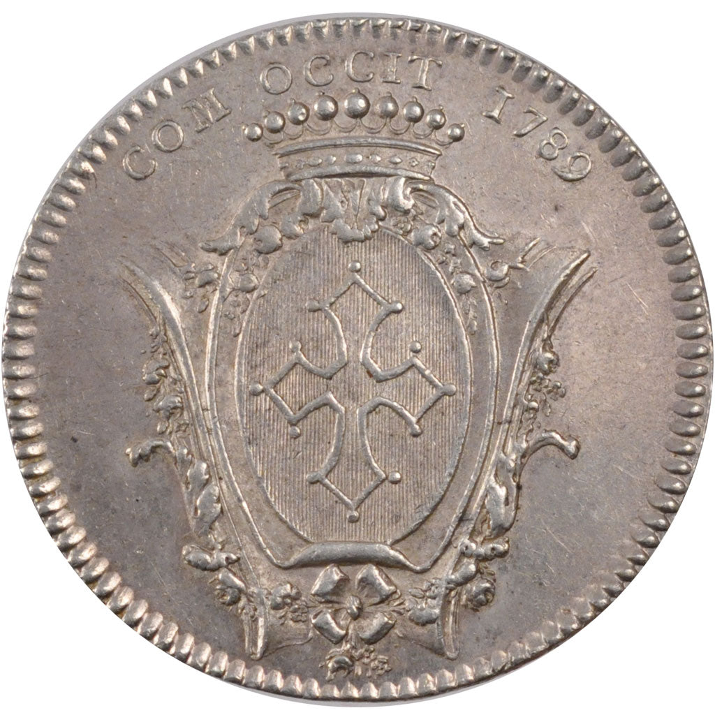 France, Royal, Token, 1789, AU(55-58), Silver, Feuardent #11010, 10.34