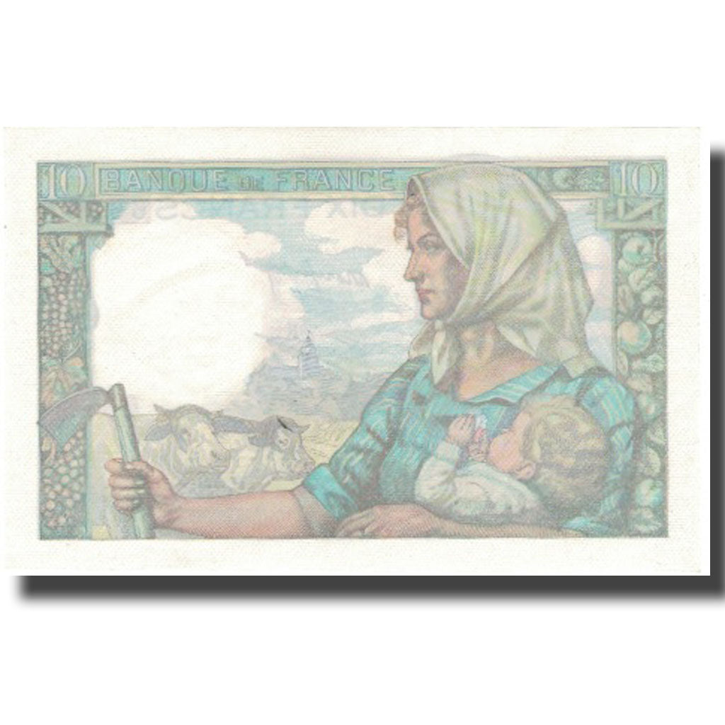 France, 10 Francs, Mineur, 1941, 1941-10-09, UNC(63), Fayette:8.2, KM:99b