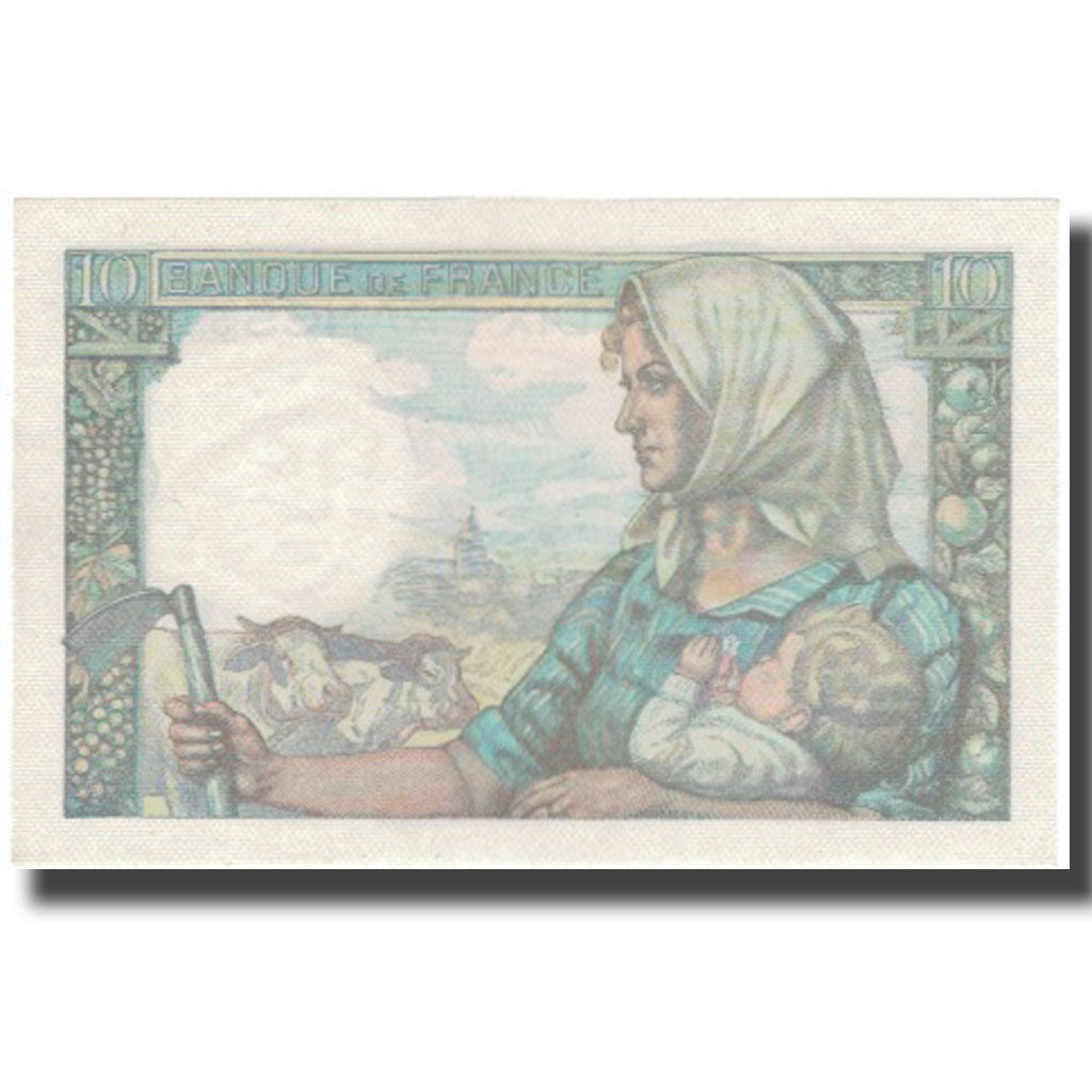 Frankreich, 10 Francs, Mineur, 1943, 1943-09-09, VZ+, Fayette:8.9, KM:99d