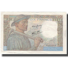 Francia, 10 Francs, Mineur, 1943, 1943-09-09, BB, Fayette:8.9, KM:99d