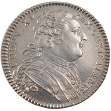 France, Royal, Token, 1780, AU(55-58), Silver, Feuardent #8789, 7.04