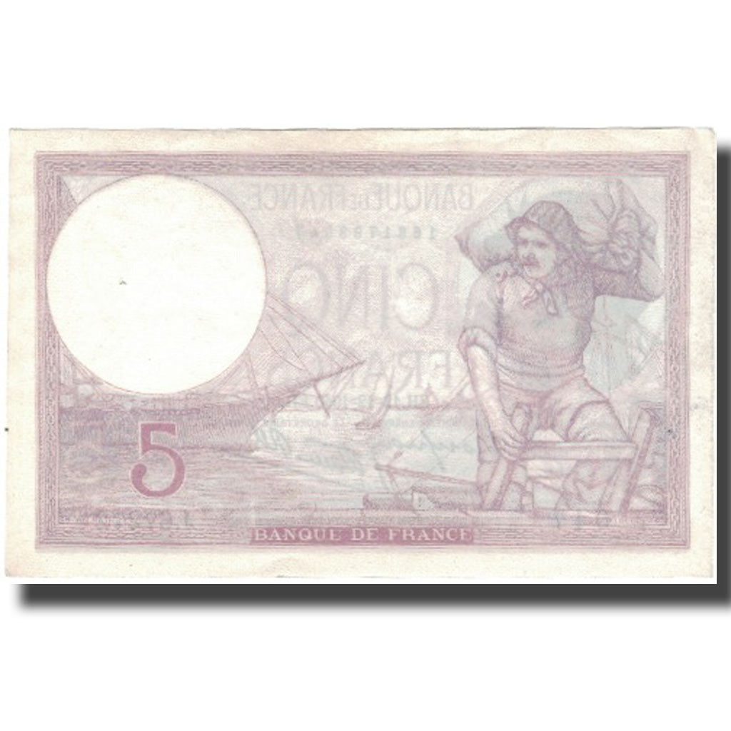 Frankrijk, 5 Francs, Violet, 1939, 1939-08-10, TTB, Fayette:4.17, KM:83