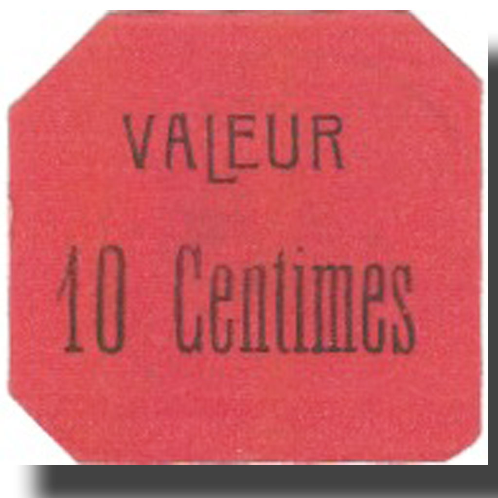Banknote, Algeria, Sidi-Bel-Abbès, 10 Centimes, valeur faciale, 1916, 1916