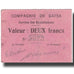 Banknote, Tunisia, GAFSA, 2 Francs, valeur faciale, 1916, 1916-04-25, EF(40-45)