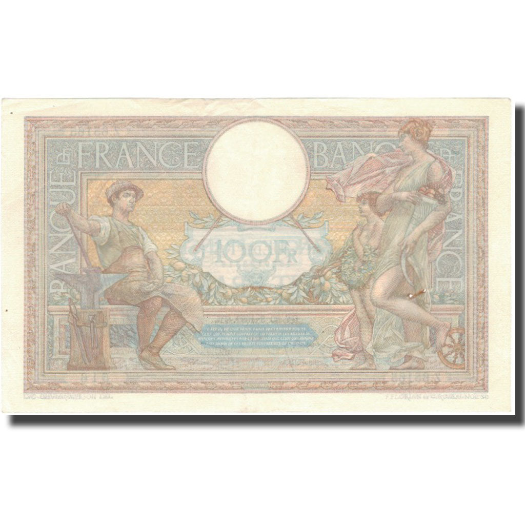 France, 100 Francs, Luc Olivier Merson, 1939, 1939-03-30, EF(40-45)