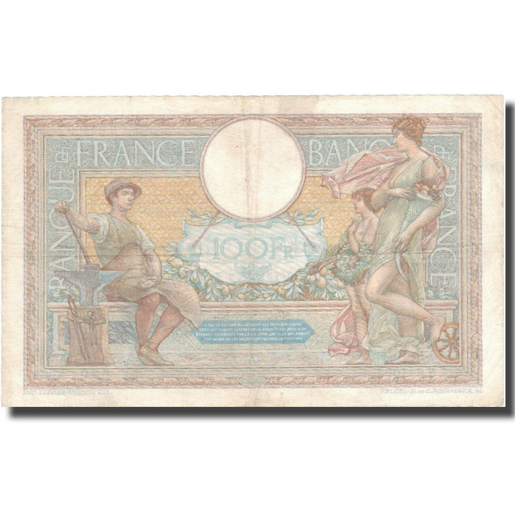Frankrijk, 100 Francs, Luc Olivier Merson, 1939, 1939-02-09, TB, Fayette:25.42