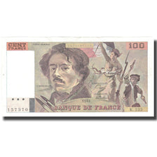 Frankrijk, 100 Francs, Delacroix, 1990, 1990, TTB+, Fayette:69bis.2a, KM:154e