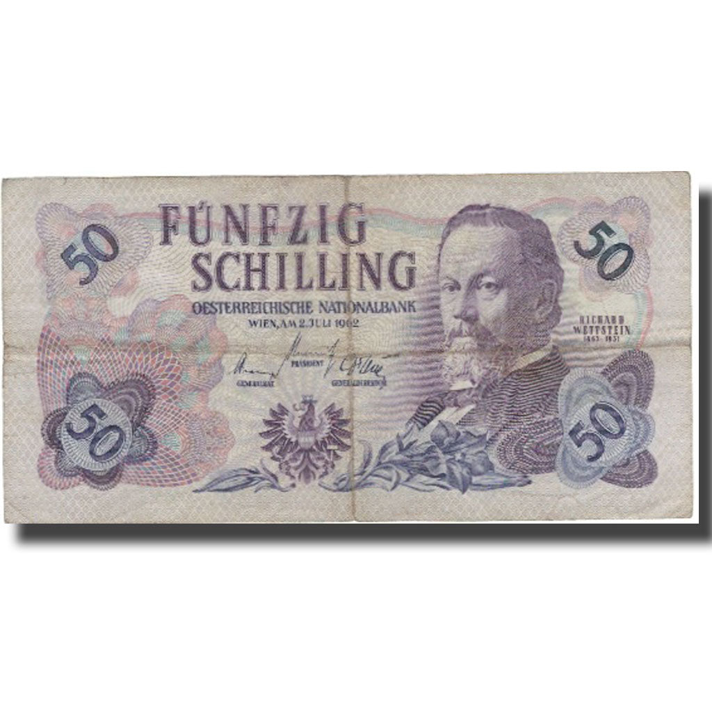 Banknote, Austria, 50 Schilling, 1962, 1962-07-02, KM:137a, VF(20-25)