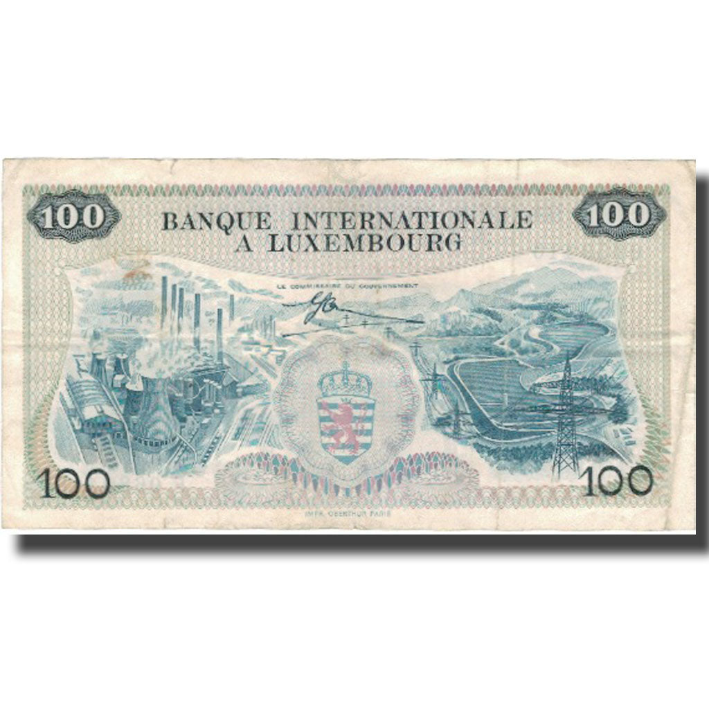 Banknote, Luxembourg, 100 Francs, 1968, 1968-05-01, KM:14A, EF(40-45)