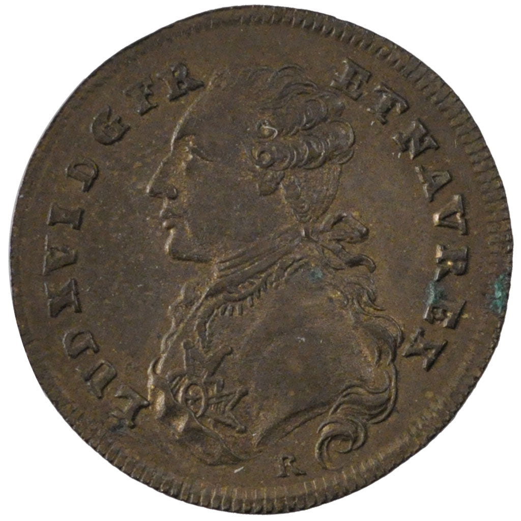 Francia, Token, Royal, 1788, BB+, Rame, Feuardent:9217a
