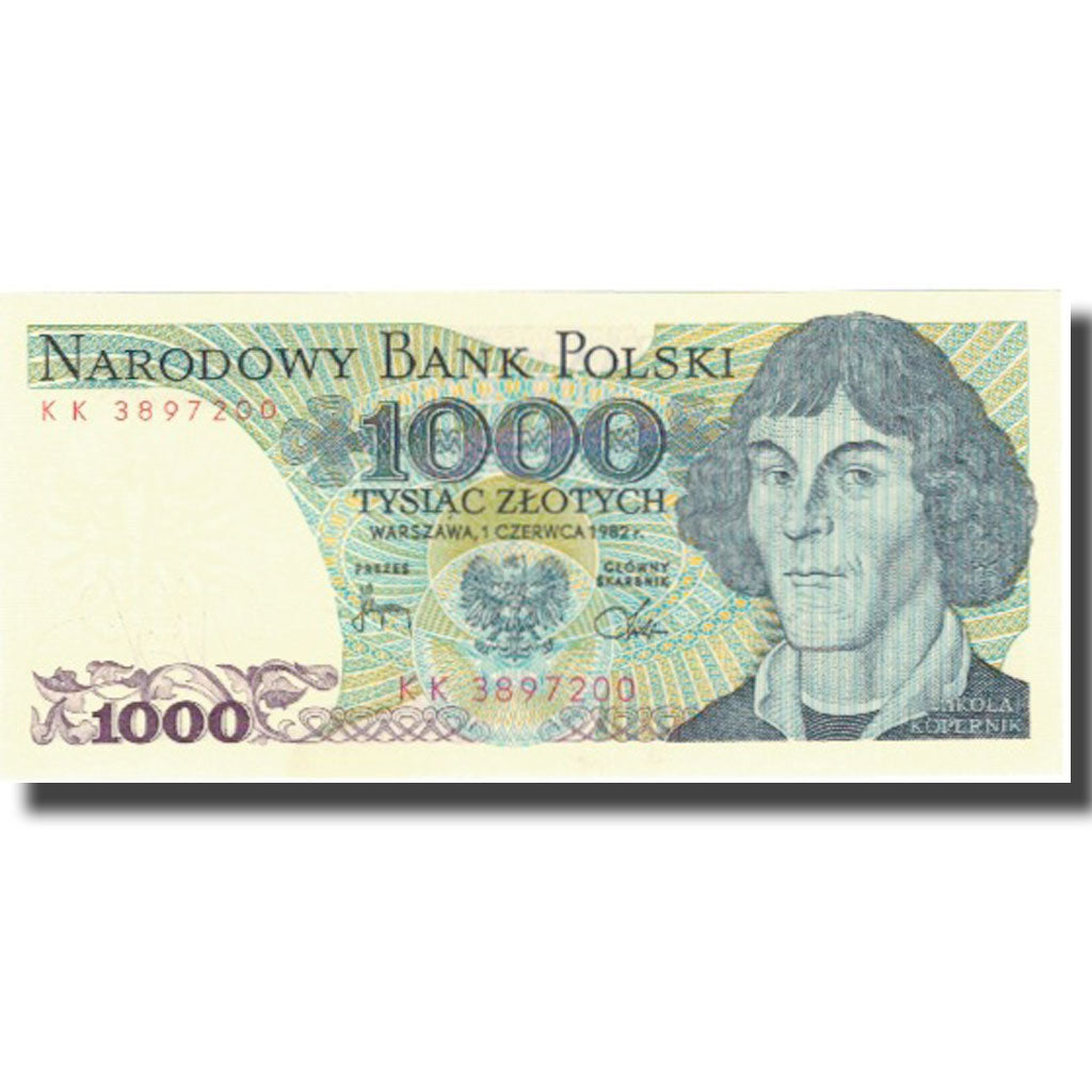 Banknote, Poland, 1000 Zlotych, 1982, 1982-06-01, KM:146c, UNC(64)