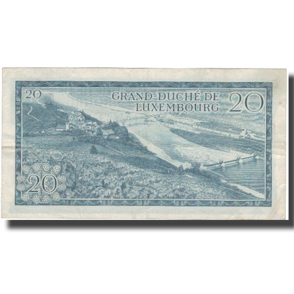 Banknote, Luxembourg, 20 Francs, 1966, 1966-03-07, KM:54a, VF(30-35)