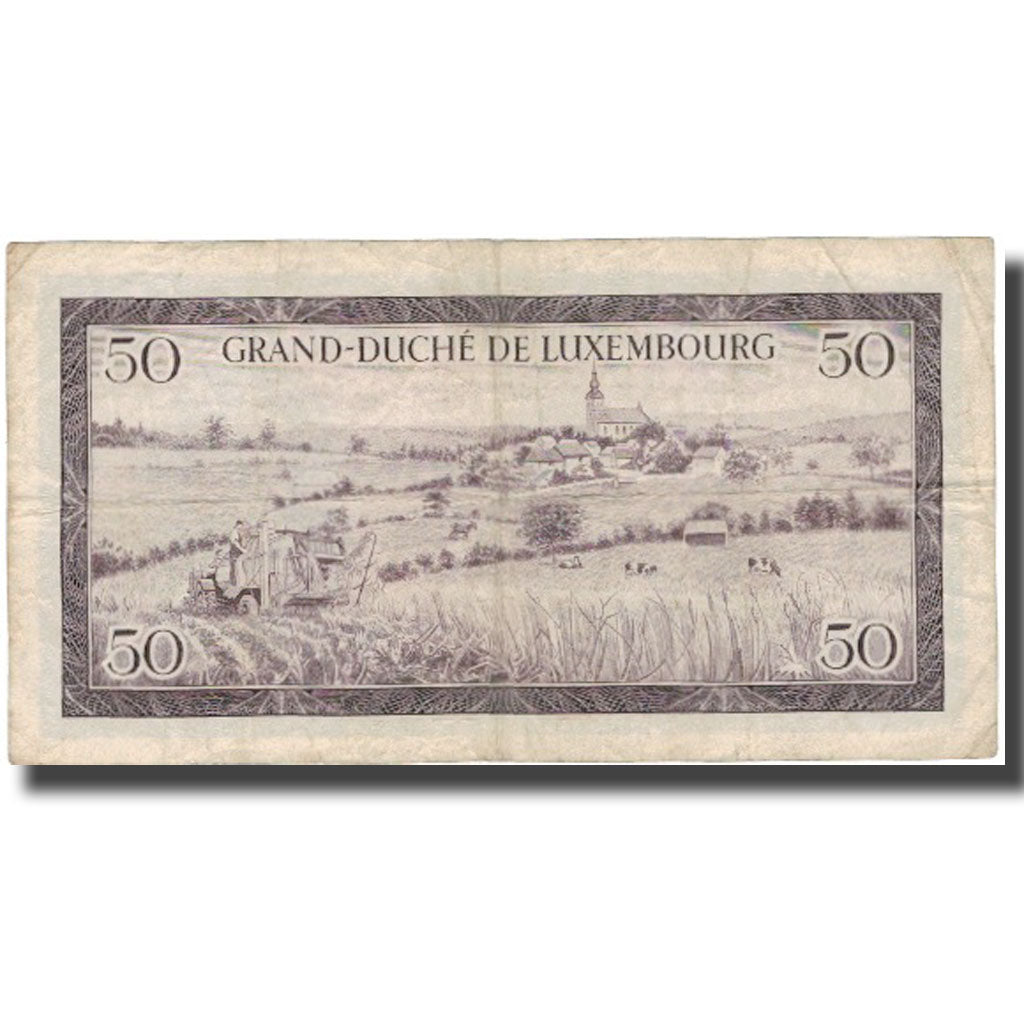 Banknote, Luxembourg, 50 Francs, 1961, 1961-02-06, KM:51a, VF(30-35)