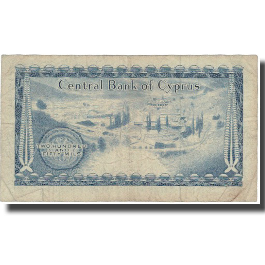 Banknote, Cyprus, 250 Mils, 1975, 1975-07-01, KM:41c, VF(20-25)