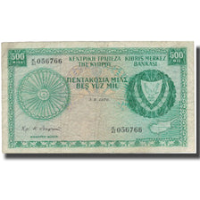 Banknote, Cyprus, 500 Mils, 1976, 1976-08-01, KM:42b, VF(20-25)