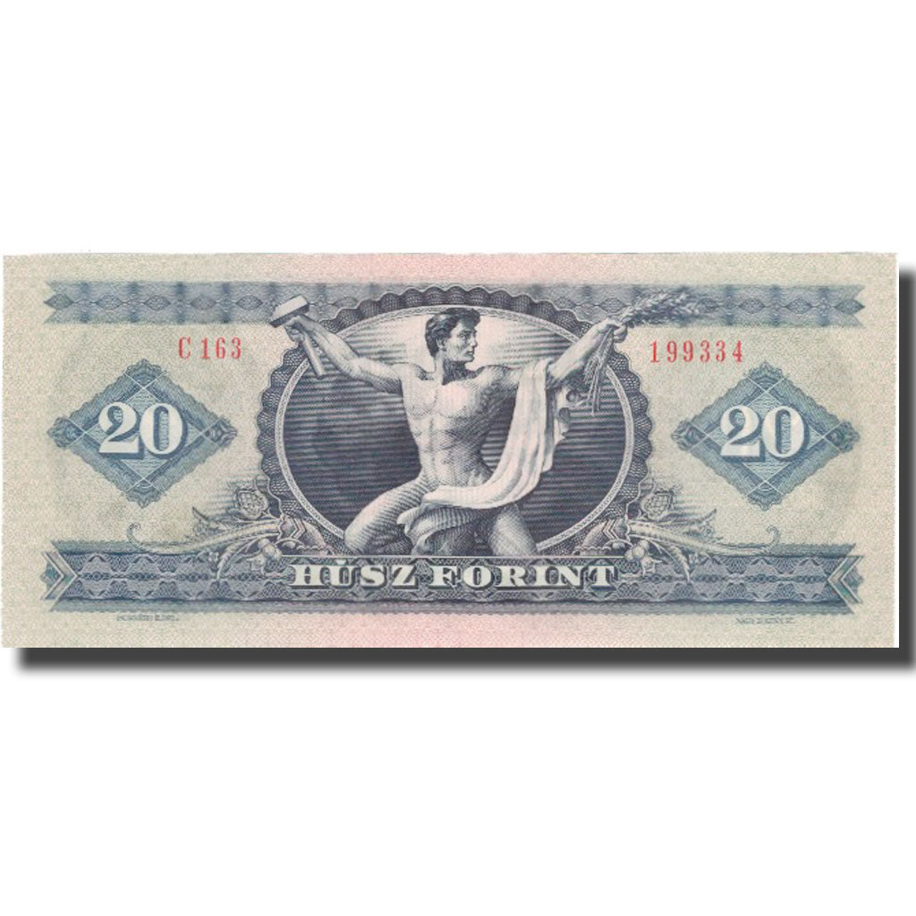 Banknote, Hungary, 20 Forint, 1975-1980, KM:169f, UNC(60-62)