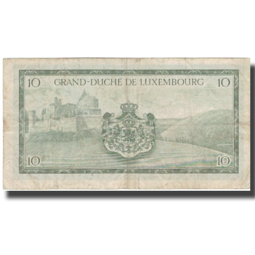 Banknote, Luxembourg, 10 Francs, Undated (1954), KM:48a, VF(20-25)
