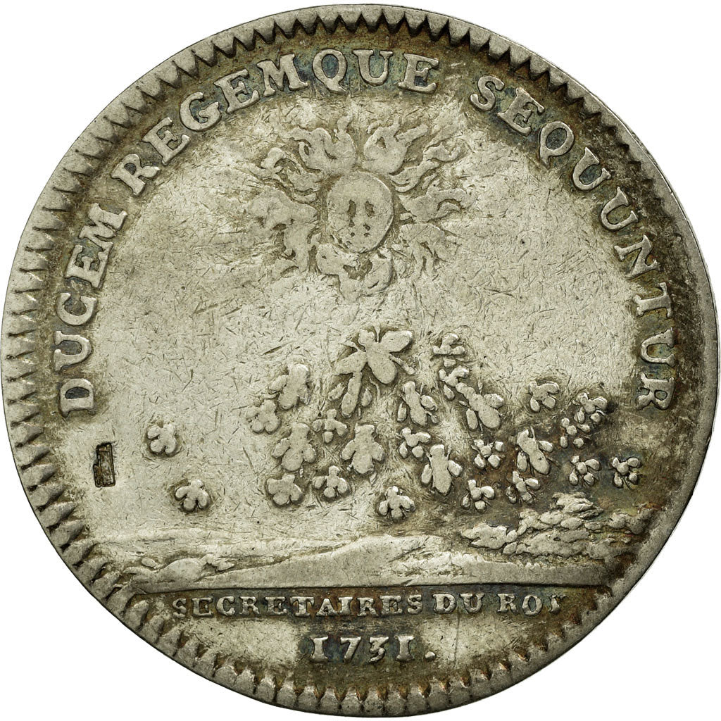 France, Token, Royal, 1731, VF(30-35), Silver, Feuardent:330