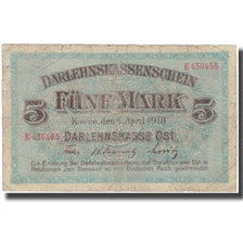 Banknote, Germany, 5 Mark, 1918, 1918-04-04, KM:R130, VG(8-10)
