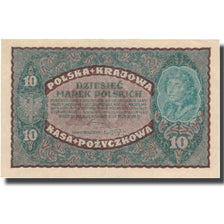 Banknote, Poland, 10 Marek, 1919, 1919-08-23, KM:25, UNC(60-62)