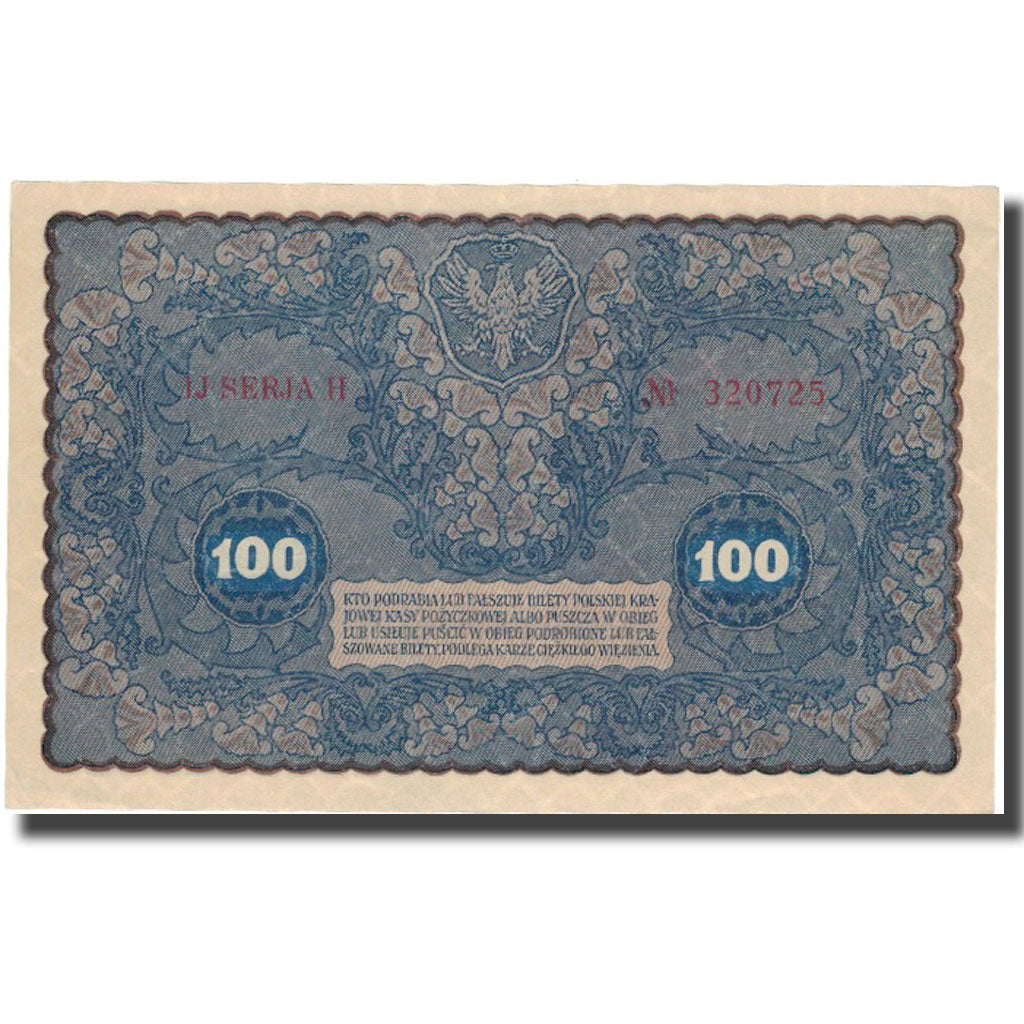 Banknote, Poland, 100 Marek, 1919, 1919-08-23, KM:27, UNC(63)