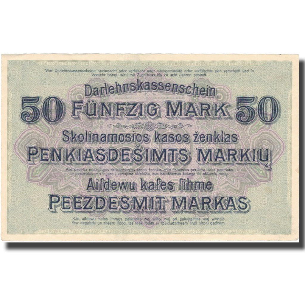 Billet, Allemagne, 50 Mark, 1918, 1918-04-04, KM:R132, SUP+
