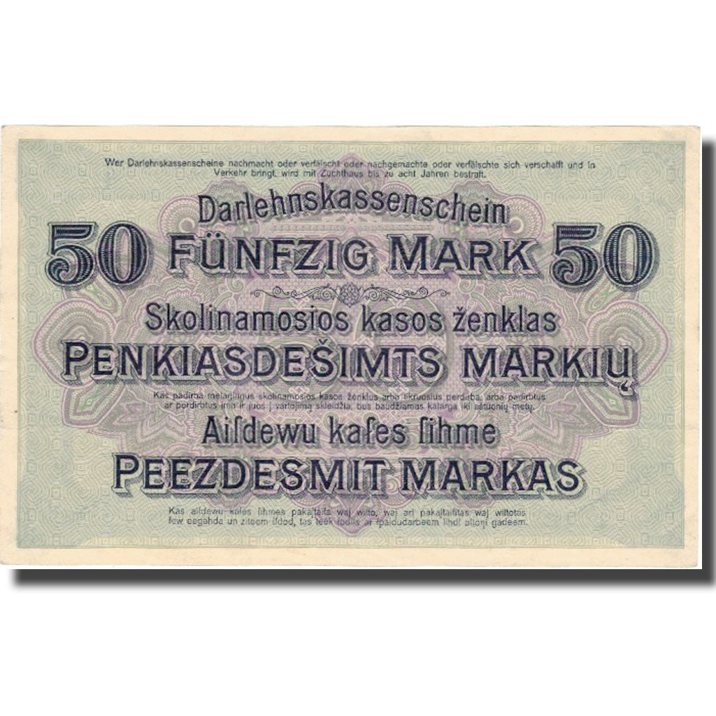 Banknote, Germany, 50 Mark, 1918, 1918-04-04, KM:R132, AU(55-58)