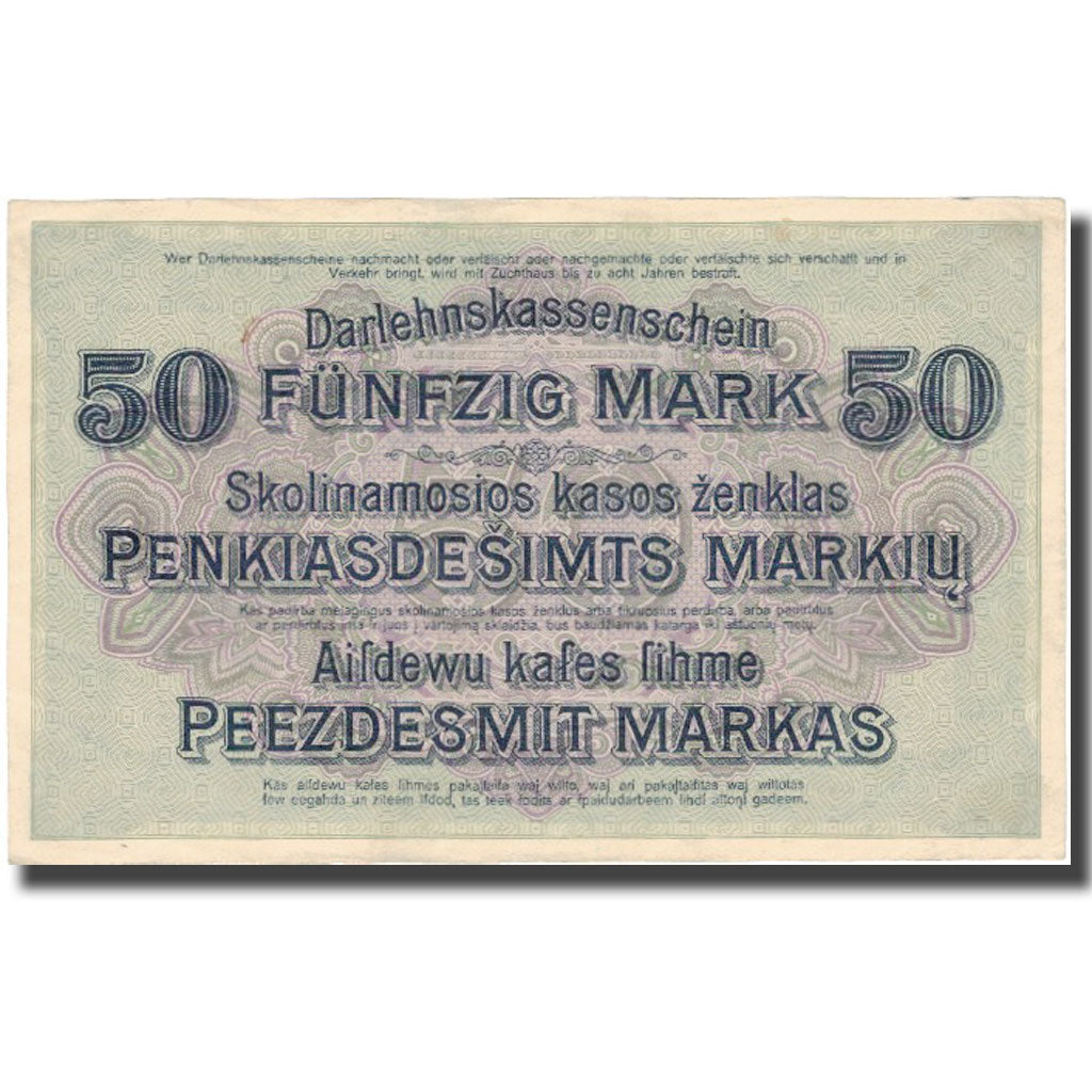 Banknote, Germany, 50 Mark, 1918, 1918-04-04, KM:R132, AU(55-58)