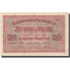 Banknote, Germany, 20 Mark, 1918, 1918-04-04, KM:R131, AU(50-53)