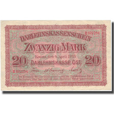 Banknote, Germany, 20 Mark, 1918, 1918-04-04, KM:R131, AU(55-58)