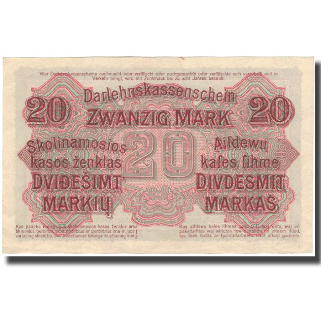 Banknote, Germany, 20 Mark, 1918, 1918-04-04, KM:R131, UNC(60-62)